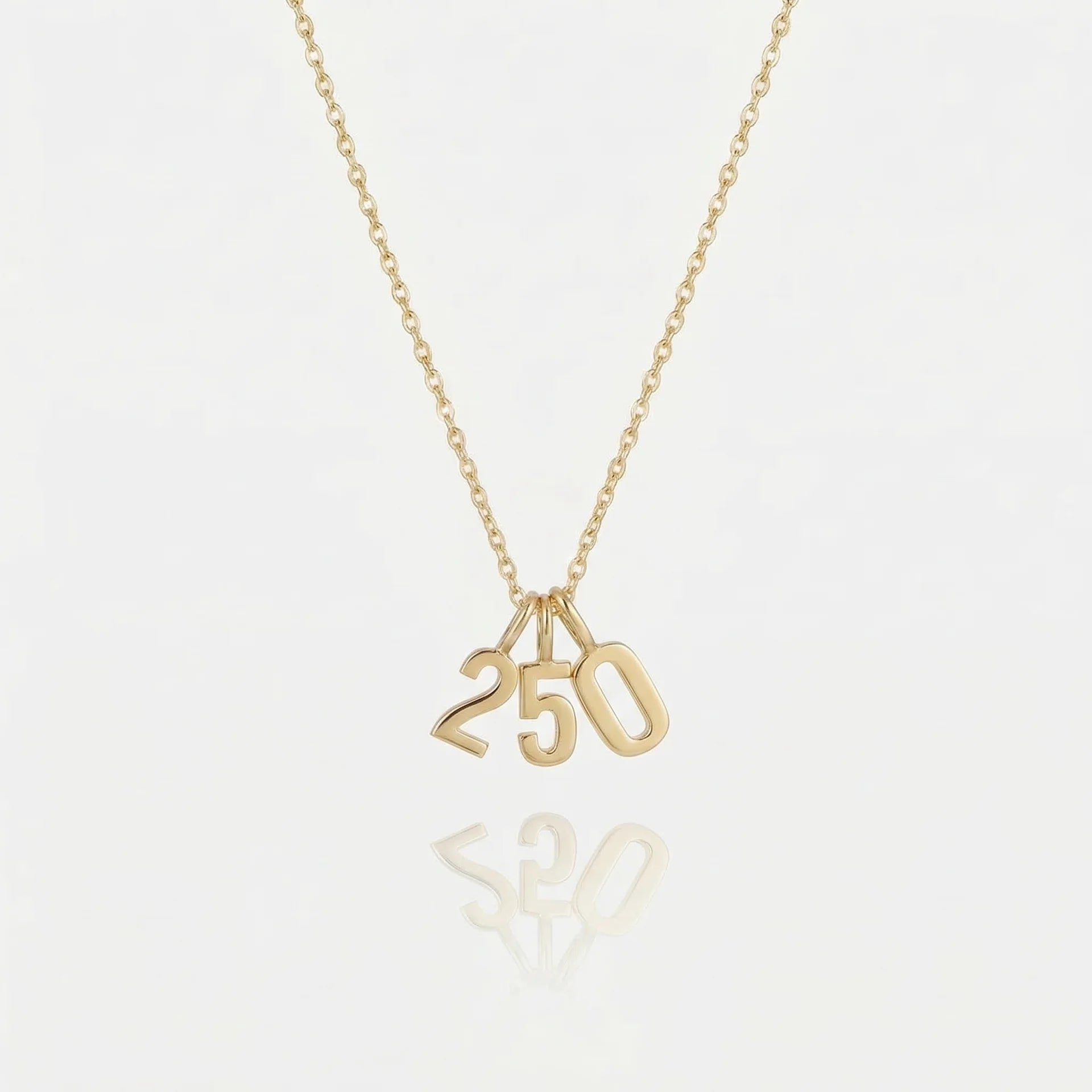 Dainty Number Necklace - Jewelled Me