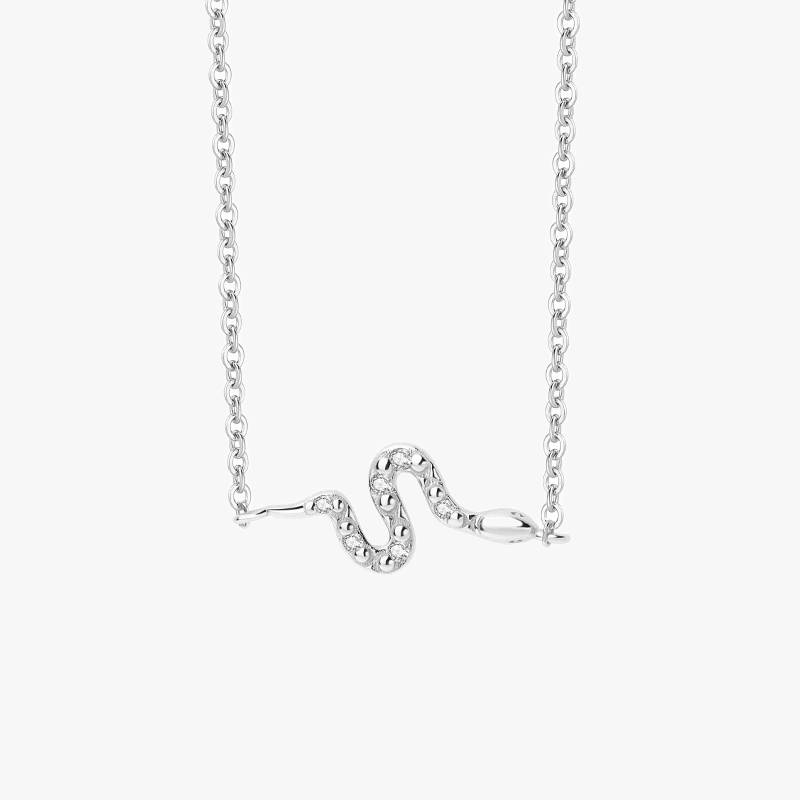 Studded Snake Necklace