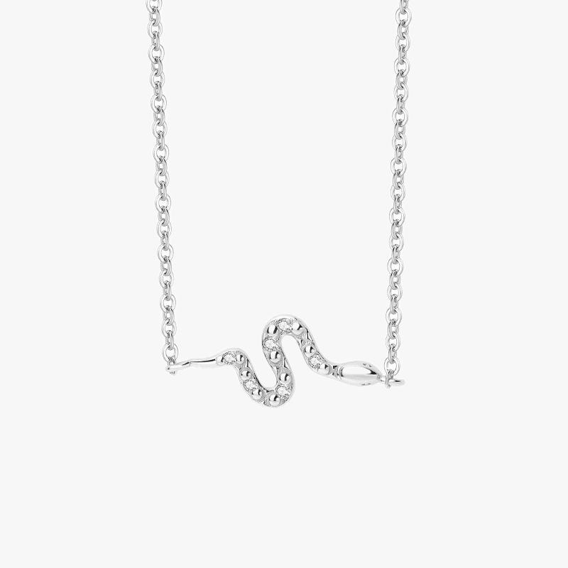 Studded Snake Necklace - Jewelled Me